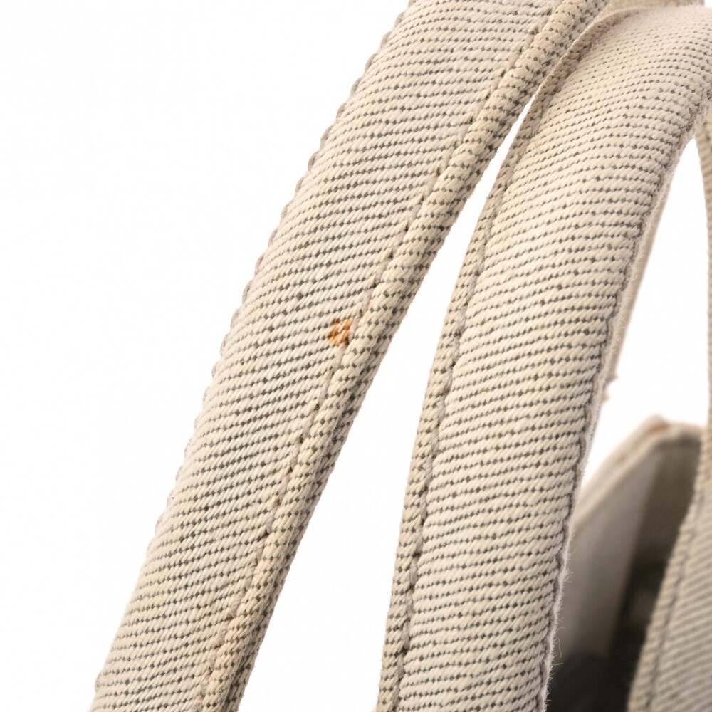 Prada Tote Bianco Rhinestones Denim White Canapa Handbag - Picture 5 of 11